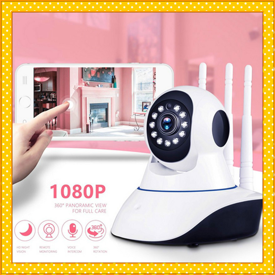 Yoosee Cctv 1080p Bảo mật gia đình Ip không dây Wifi Màn hình nhìn ban đêm Ip Camera 3 Antenna Us Plug