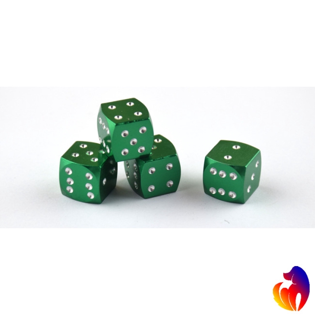 Blackhole Set 4 nút van lốp xe bằng nhôm hình viên súc xắc chống bụi cao cấp tiện lợi dễ sử dụng