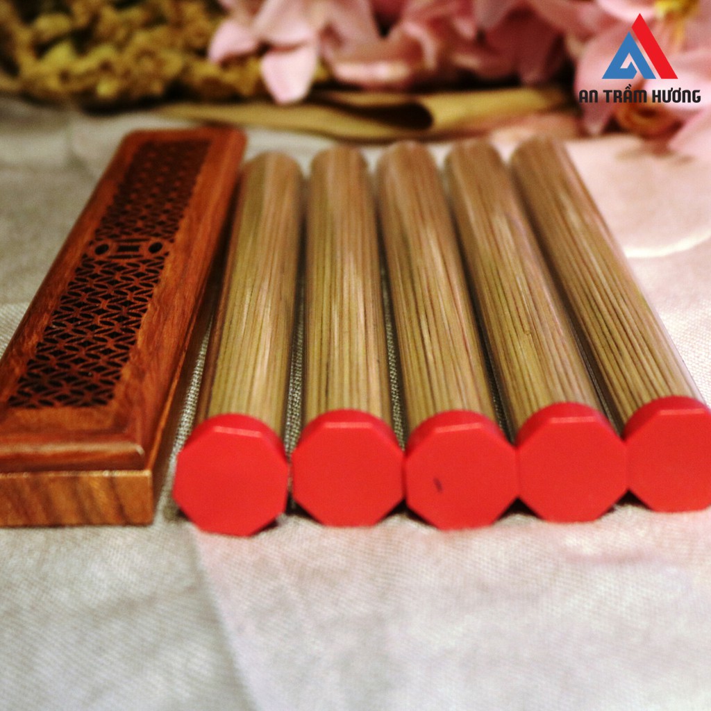 Nhang Trầm Hương Không Tâm Loại Ngọt Dịu Nhẹ, 100% Trầm Hương Thiên Nhiên, Không Hóa Chất.