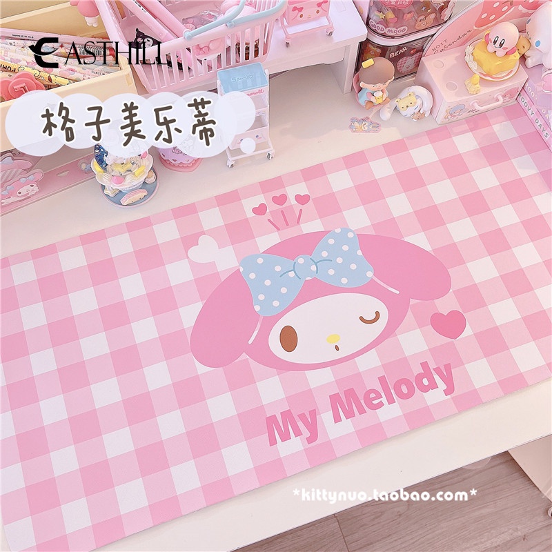 Thảm Dài Trải Bàn Chống Dầu Họa Tiết Sọc Caro Màu Sắc Macaron