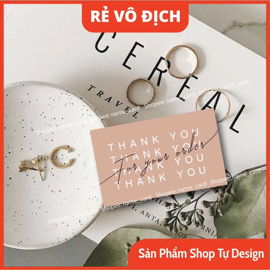 Card cảm ơn, thiệp cảm ơn khách hàng, thank you card rẻ đẹp