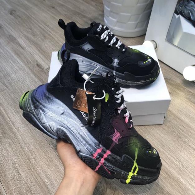 ( có sẵn) Giày Balenciaga TripleS Đen Xịn Xò new new new . 2020 K ! : new . : ｡ )