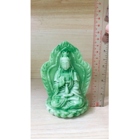Tượng quan âm 2 mặt xanh