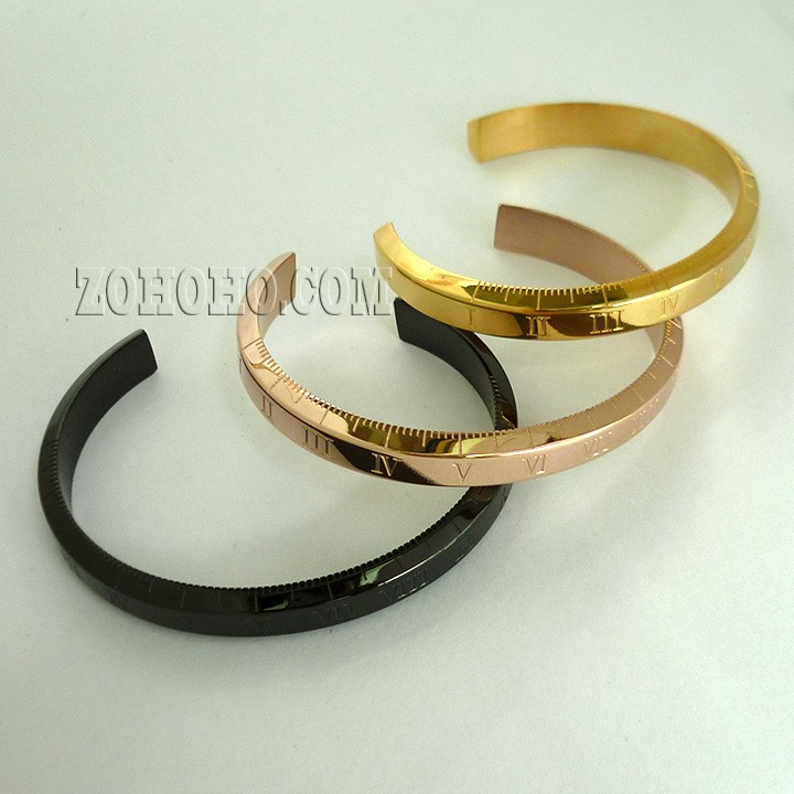 Vòng tay khắc số la mã