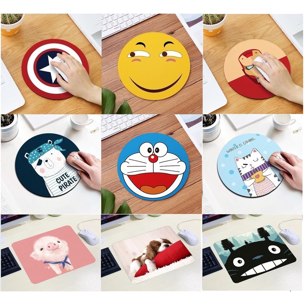 Lót chuột anime 20x20 và 21x26 full 50 mẫu pad chuột giá rẻ siêu dễ thương VN8
