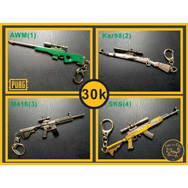 Móc chìa khóa, mô hình game PUBG