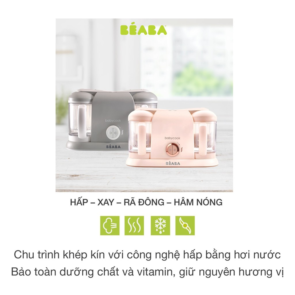 Máy Hấp Xay Đôi Béaba Babycook Plus (CHÍNH HÃNG) CHO BÉ (115236)