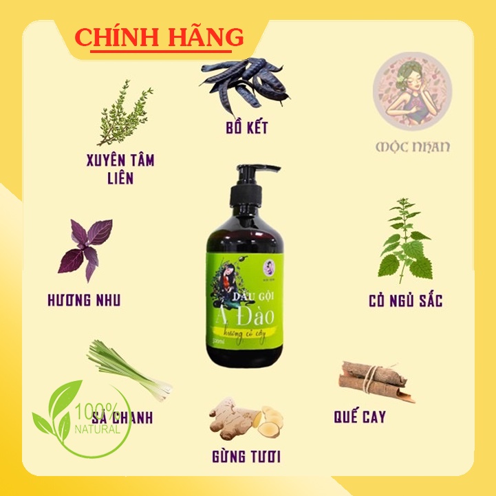 Dầu Xả Thảo Mộc Ả Đào Dưỡng Ẩm, Mượt Tóc Mộc Nhan Natural 300ML