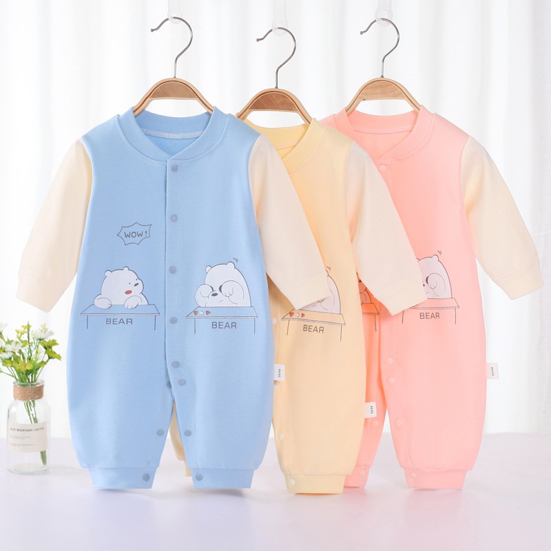 Body liền thân, bodysuit dài tay cotton cho bé trai và bé gái sơ sinh từ 3-14kg, hàng đẹp xuất nhật - BD30