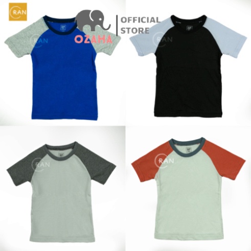 Aó thun bé trai xuất khẩu cổ tròn chất cotton 4 chiều mềm thoáng mát co giãn tốt