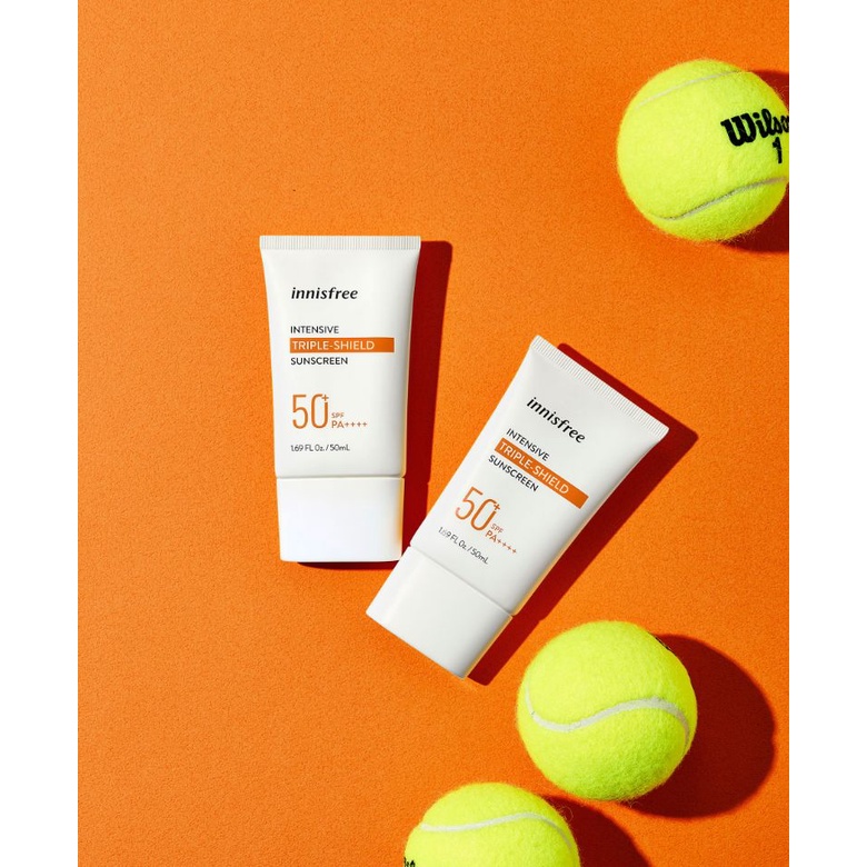 Kem Chống Nắng Lâu Trôi Làm Sáng Da innisfree Intensive Triple Shield Sunscreen SPF50+ PA++++ 50ml | Hasaki