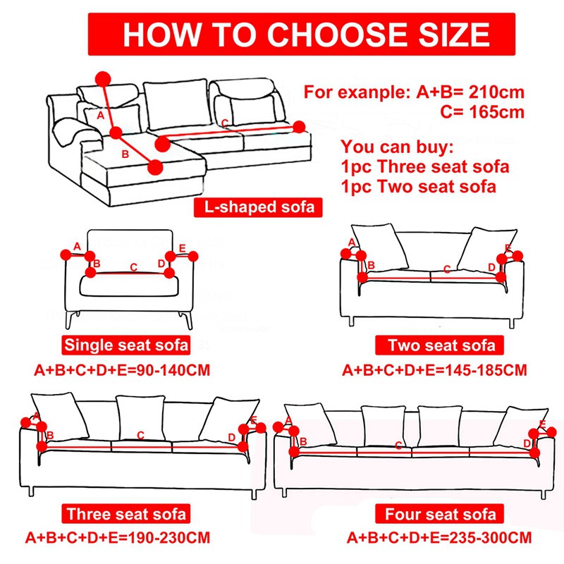 Set 1/2/3/4 áo bọc ghế sofa họa tiết đơn giản chất lượng