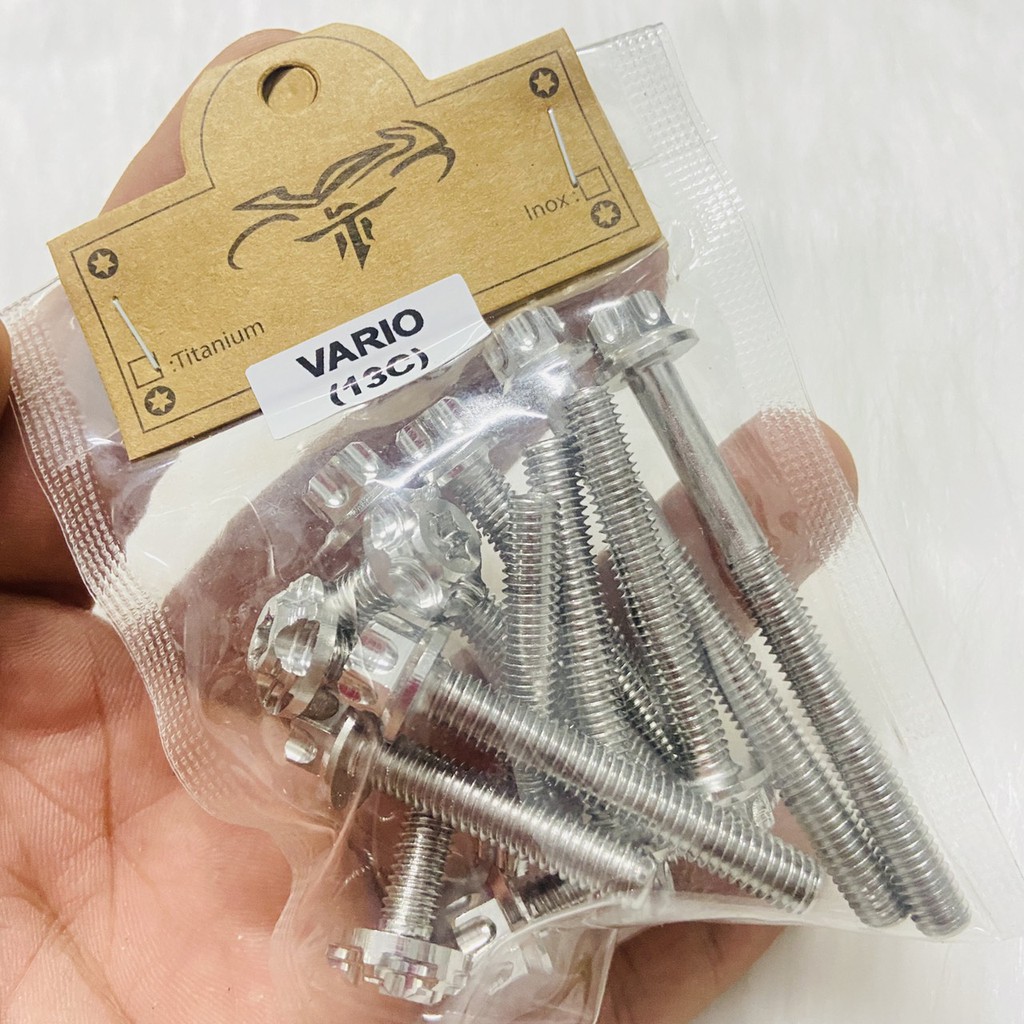 ( SIÊU XỊN) BỘ ỐC INOX SALAYA GẮN FULL LỐC MÁY CHO MỌI DÒNG XE