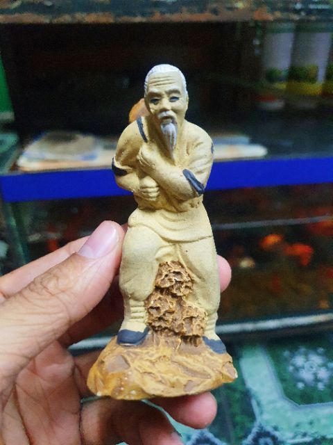 ÔNG GÁNH CỦI TRANG TRÍ HỒ CÁ NON BỘ CAO 10CM