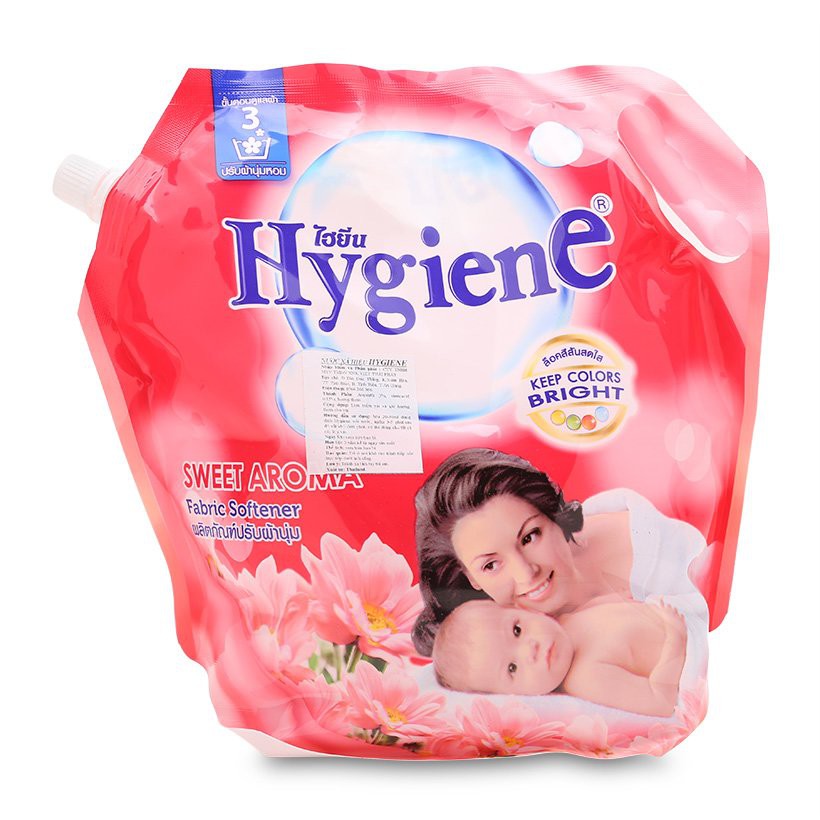 Nước xả vải Hygiene 1800ml (màu đỏ - sweet Aroma)