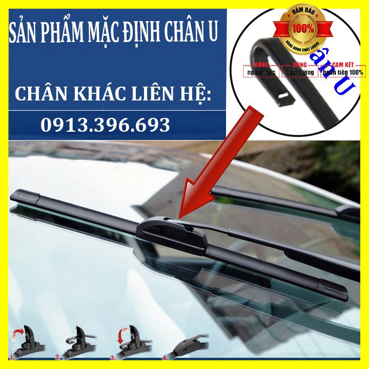 Sản phẩm  Bộ 2 thanh gạt nước mưa ô tô Nano mềm cao cấp dành cho xe Ford: Transit-Ecosport-Everest-Focus-Fiesta-Ranger-M