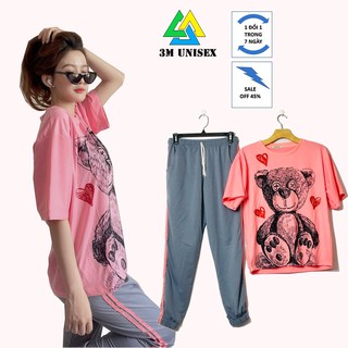 ĐỒ BỘ ỐNG BO 3M UNISEX FORM RỘNG FREESIZE CHO NỮ