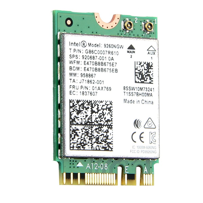 Dual Band Wireless-AC 9260 for Intel 9260NGW NGFF 802.11Ac Card | WebRaoVat - webraovat.net.vn