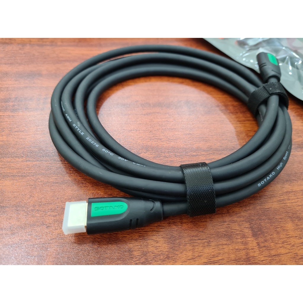 Cáp HDMI 2.0 thuần đồng 19+1 SOTAKO dài 1,5m đến 5M