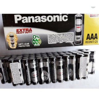 Vỉ 2 viên pin aaa panasonic r03nt/2s - hàng chính hãng