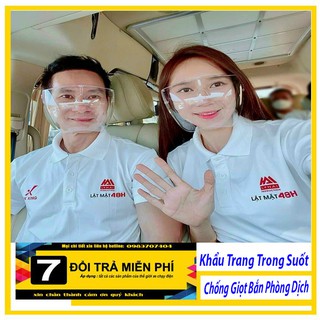 [GiaoH.Tốc Nowship 30p] Khẩu Trang Trong Suốt Chống Giọt Bắn 2021 Phòng Dịch Face Shield Kháng Khuẩn Kính Bảo Hộ Đa Năng
