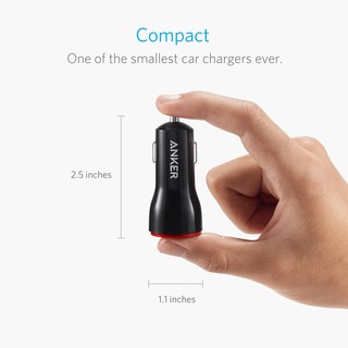 Sạc ô tô Anker 2 cổng, 24w [PowerDrive 2, 24w] model A2310