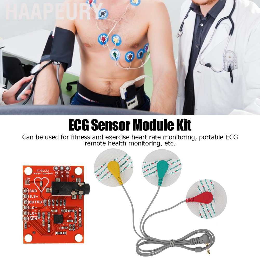 Mô Đun Cảm Biến Đo Ecg Haapeury Ad8232