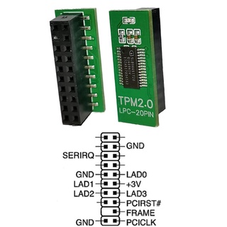 TPM2.0 Encryption Security ule Board Remote Card for ASUS for MSI TPM2.0 ule 20Pin Support Multi-Brand Motoard