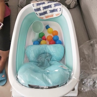 Chậu Tắm Gấp Gọn Cho Bé ( kèm phao tắm )