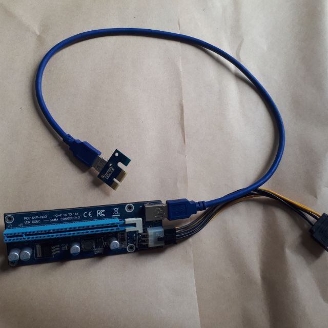 Bộ dây Riser bo viền kim loại kết nối VGA hàng mới cam kết chuẩn 100% bảo hành 3 tháng