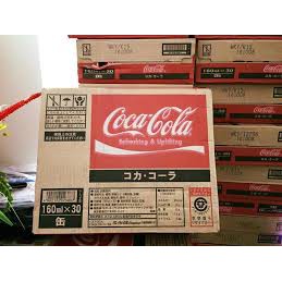 Coca Nhật / Cocacola thùng 30 lon x 160ml. Date 2024