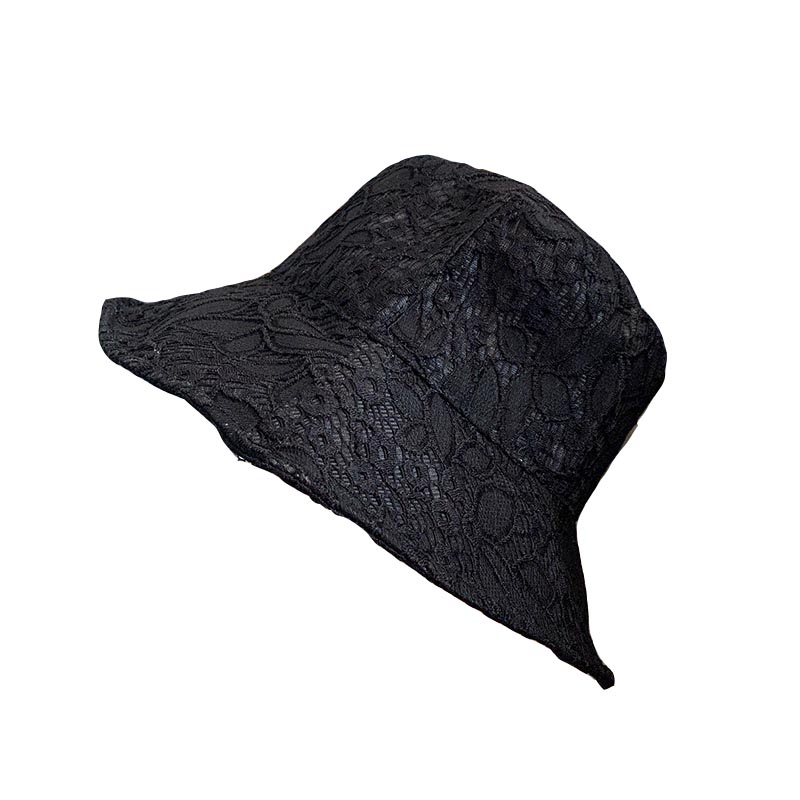 Nón Tai Bèo Phối Ren Mỏng Vành Phẳng Kiểu Nhật Bản Thời Trang Mùa Hè Cho Nữ