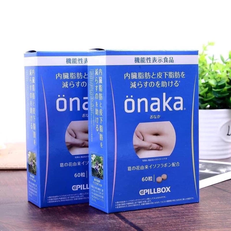 Viên Uống Giảm Mỡ Bụng Onaka Nhật Bản Hộp 60 Viên, Giảm Mỡ Bụng