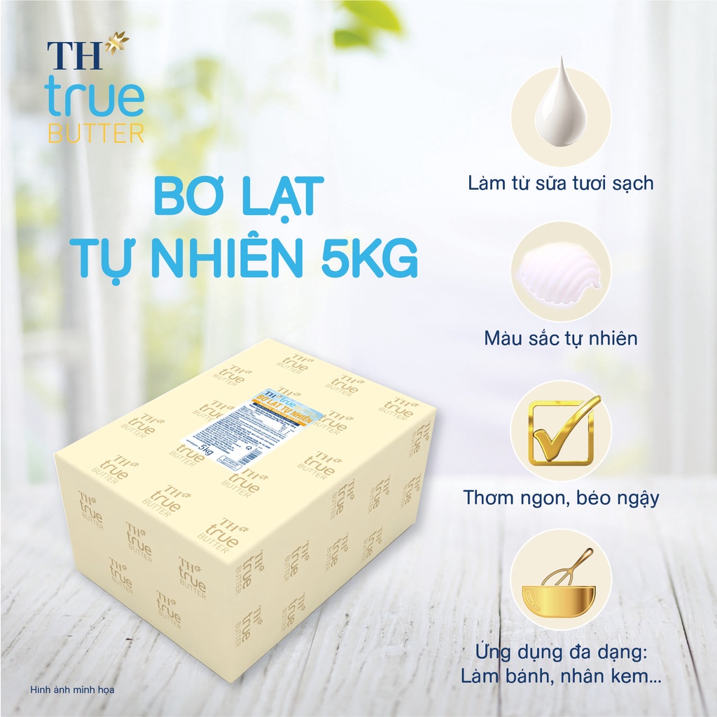 Bơ Lạt Butter Unsalted TH TRUE BUTTER 5KG