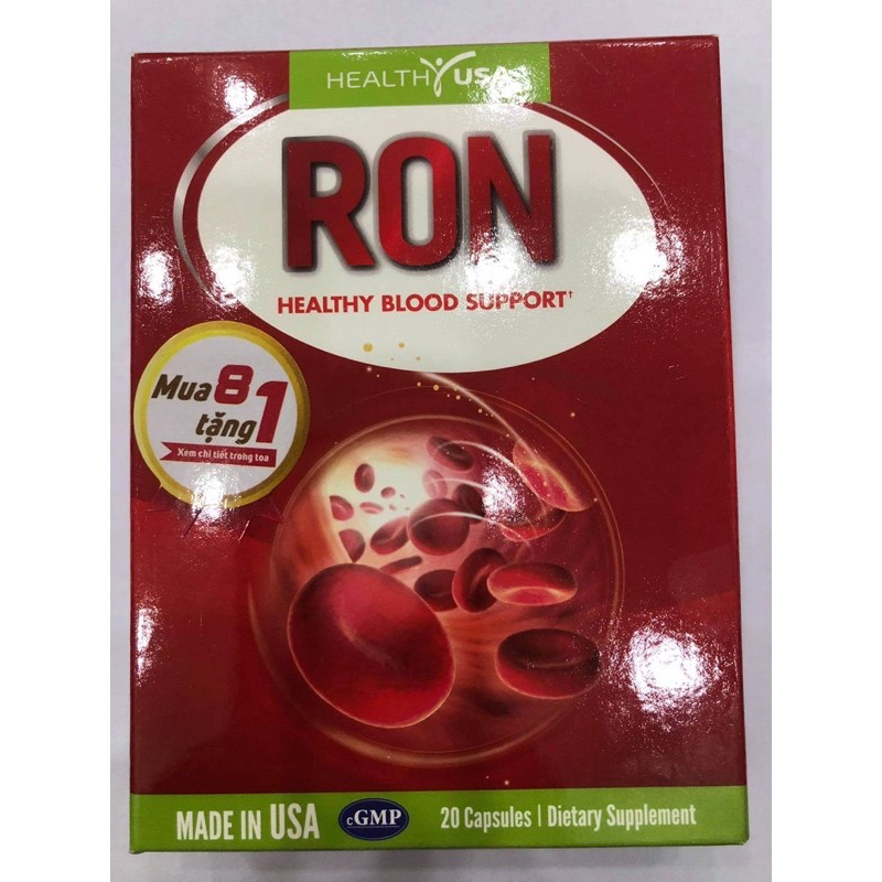 viên uống bổ sung sắt, acid folic Ron - phụ nữ thời kì kinh nguyệt, phụ nữ chuẩn bị mang thai, mang thai, cho con bú...