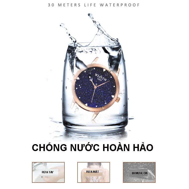 Đồng hồ nữ Wlisth cao cấp phong cách Hàn Quốc P611