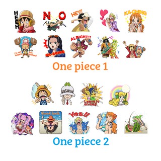 Set 40 sticker hình dán One piece