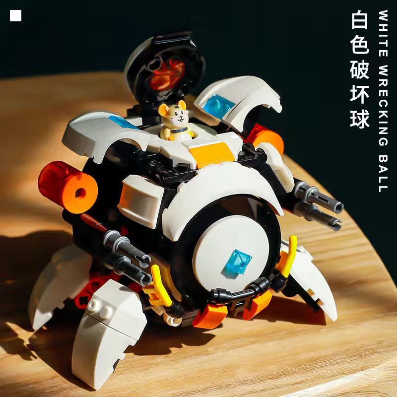 Đồ Chơi Lắp Ghép LEGO's 12in1 Wrecking Ball Hamster CÓ LAZER Siêu Anh Hùng Iron Man, Captain America, Robot, Xe Tăng