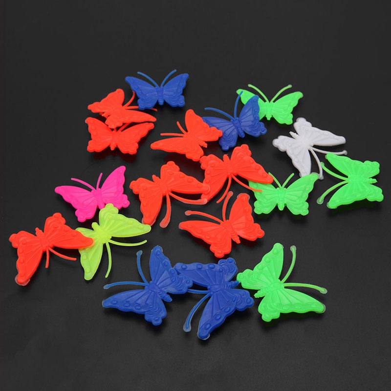 Set 26 Phụ Kiện Trang Trí Căm Xe Hình Bướm / Cá / Bánh Xe Nhiều Màu Sắc