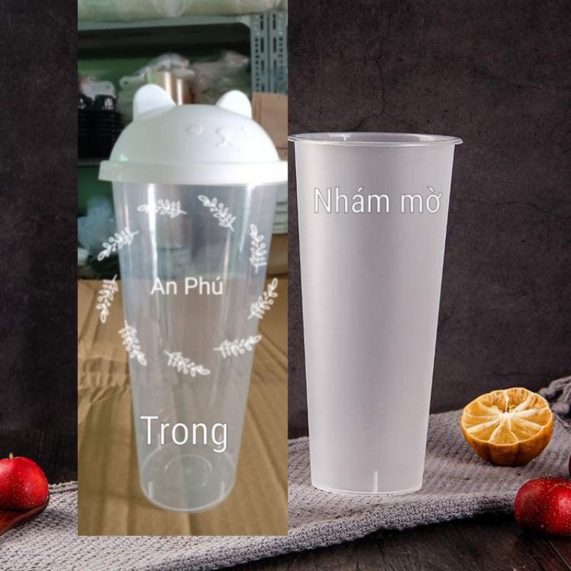 50 Ly nhựa PP nắp Gấu 500ml 700ml