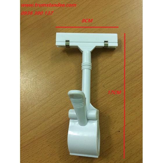 Kẹp quảng cáo, giấy sale, bảng giảm giá, ghi CTKM của shop thời trang, cửa hàng siêu thị, kẹp Wobbler V01- W