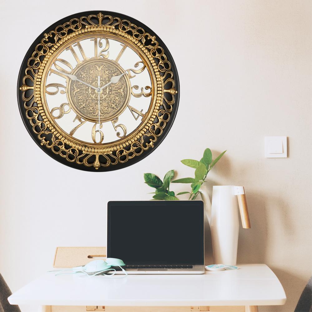 Conopery Đồng hồ treo tường 12 inch trang trí nhà trang trí retro pin hoạt động