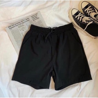 Quần ngố nam nữ 🔺FREESHIP🔺 Quần SHORT BASIC THUN ĐEN Unisex [quần short] 👑