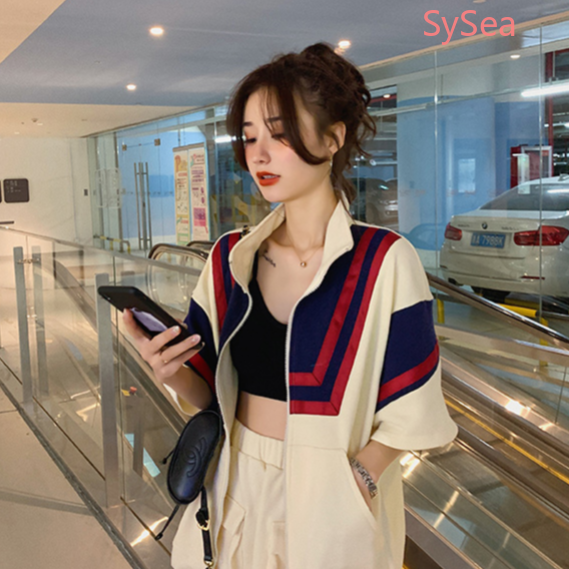Bộ Áo Khoác + Chân Váy Ngắn Dáng Rộng Thiết Kế Trẻ Trung Cho Học Sinh