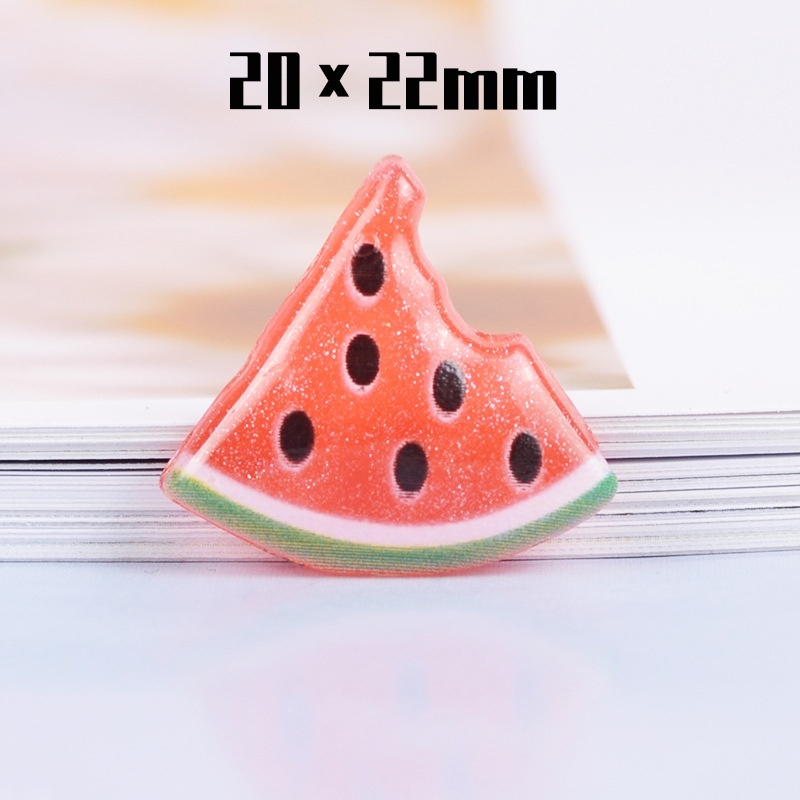 Bộ 10 phụ kiện trang trí điện thoại hình trái cây xinh xắn