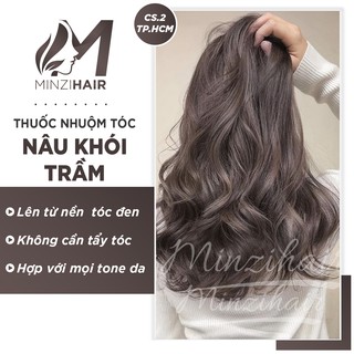 Thuốc Nhuộm Tóc Nâu Khói Trầm | Không Tẩy Lên Từ Nền Đen - Minzihair