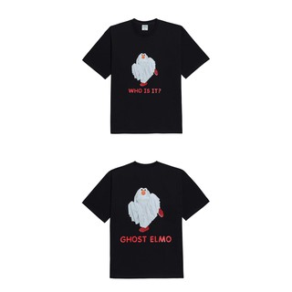 Áo thun ngắn tay cổ tròn hiệu ADLV - Đen - Black Ghost Elmo Unisex
