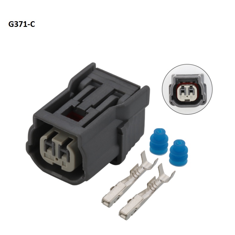 G371-Giắc cắm cảm biến áp suất khí nạp xe hơi Đầu nối phích cắm tín hiệu rẽ 2 LỖ
