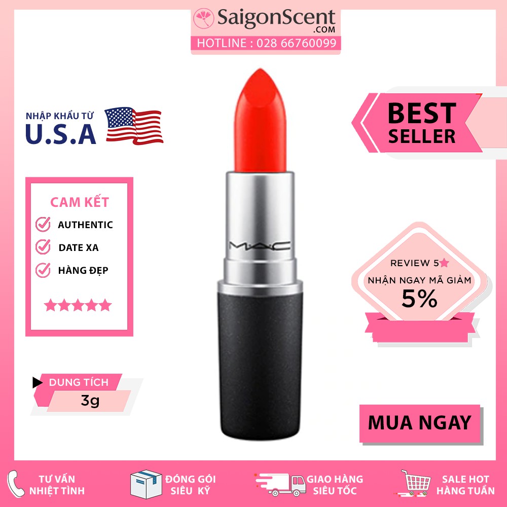 Son MAC Lipstick - Lady Danger ( Matte )