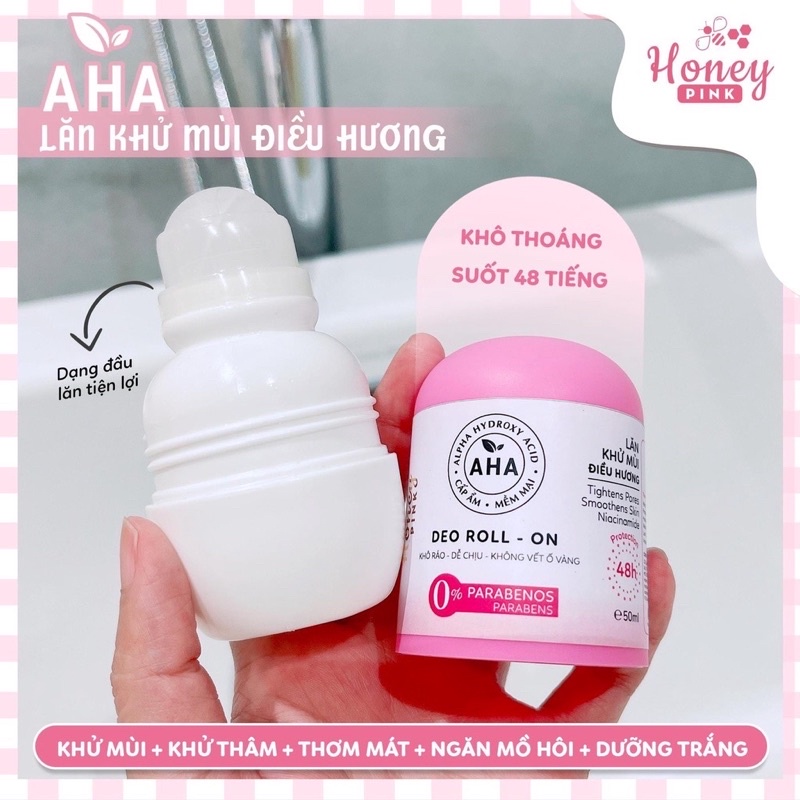 Lăn khử mùi Honey Pink 50ml